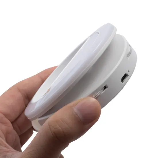 Insten 3" Mini LED Selfie Ring Light with Mirror and Clip for Video Photography, Laptop Tablet Cell Phone, Dimmable, 36 Beads, USB Powered White {5}