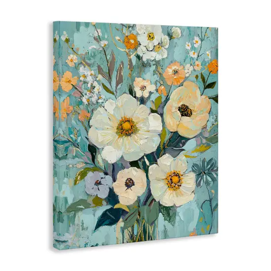 Stupell Industries Mixed Cream Flowers Arrangement Canvas Design by Franklyn Gregory {3}