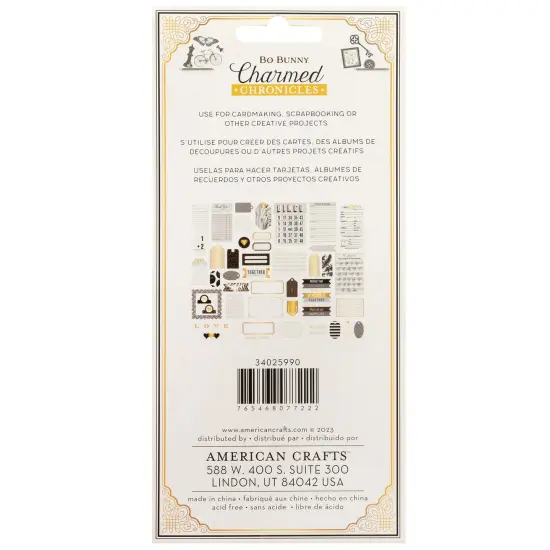 Bo Bunny Charmed Chronicles Ephemera-Journaling {2}