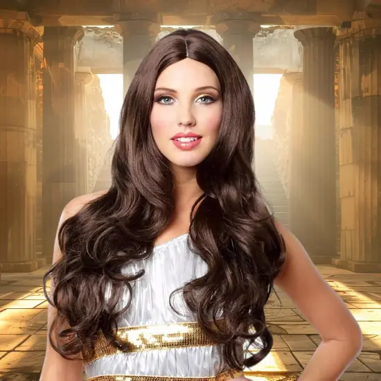 Goddess Adult Brown Costume Wig {3}