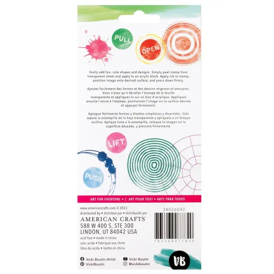 Vicki Boutin Bold And Bright Acrylic Stamp Set-Full Circle {2}