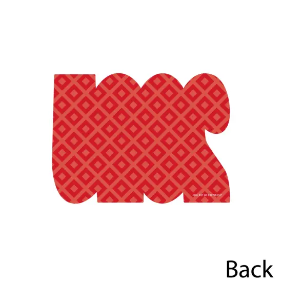 Big Dot of Happiness 2025 Red Graduation Decorations - DIY Party Essentials - Set of 20 {4}