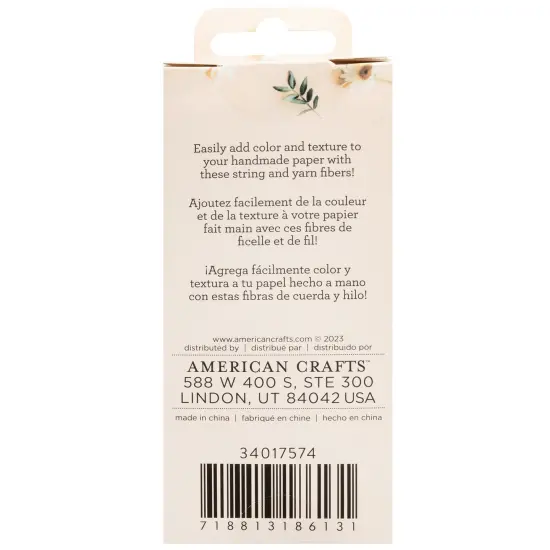 American Crafts Handmade Paper Mix-Ins-String {2}
