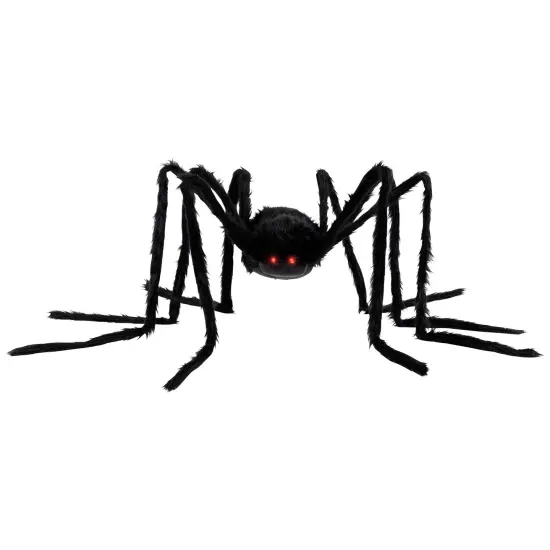 Northlight Lighted Giant Spider Halloween Decoration - 48" - Black - Red Lights {3}