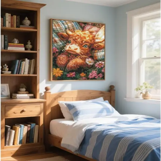 12x16inch - Highland Cow Diamond Painting Kits for Adults Beginner {3}