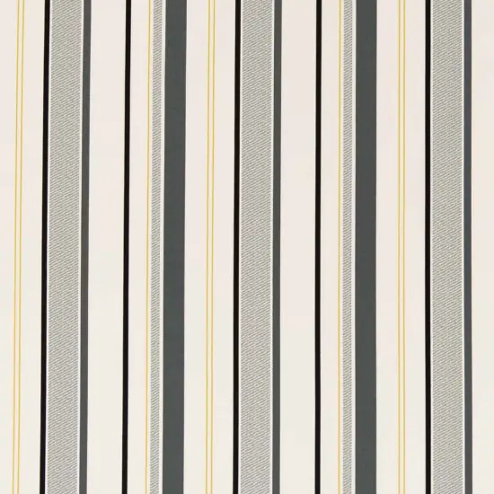 Platinum - Grey & Silver Stripe Upholstery Fabric 54 Inches" {1}