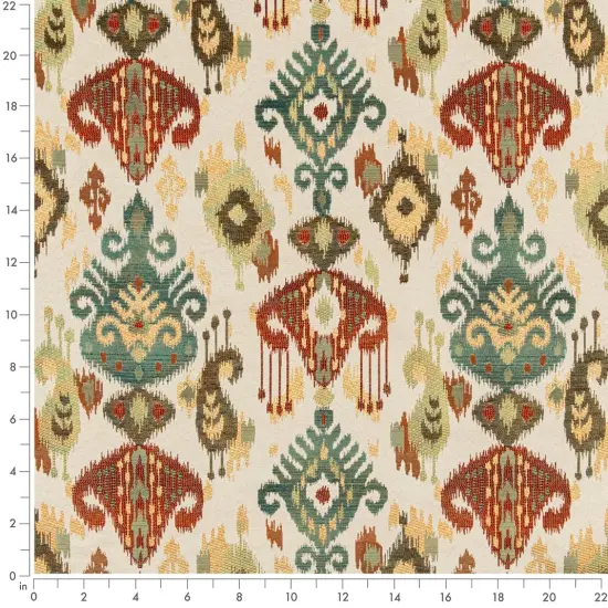 Fiesta - Aqua & Teal,Red & Burgundy Abstract & Geometric,Global Upholstery Fabric 54 Inches" {3}