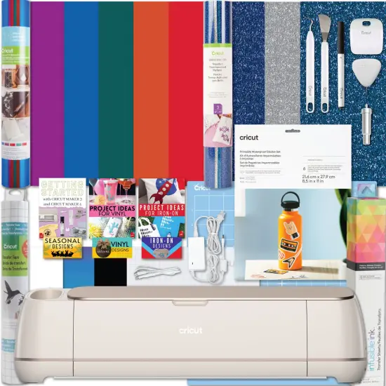 Cricut Maker 4 Craft Cutting Machine with Ultimate Sticker Making Bundle {1}