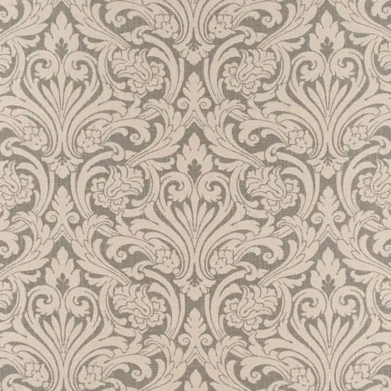 Upholstery Fabric - Grey & Silver Damask Upholstery Fabric 54 Inches" {1}
