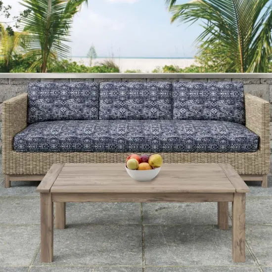 Midnight - Blue Abstract & Geometric,Global Upholstery Fabric 54 Inches" {3}