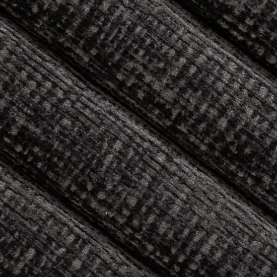 Onyx - Black,Grey & Silver Plain & Solid Upholstery Fabric 54 Inches" {2}