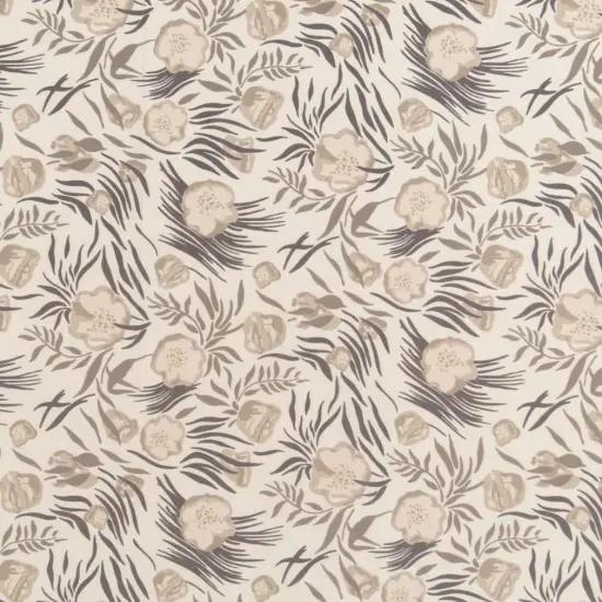 Dune - Beige & Taupe,Grey & Silver Floral Upholstery Fabric 54 Inches" {1}