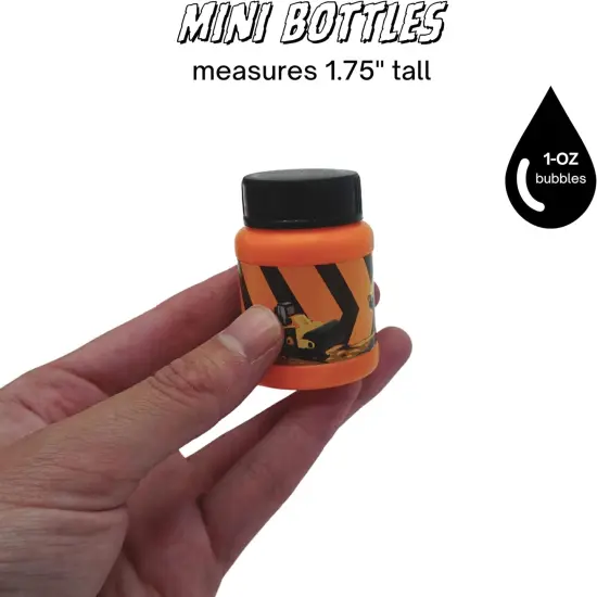 4E&rsquo;s Novelty 24 Pack Mini Bubbles &ndash; Construction Party Favors for Kids, 1 oz Bubbles Party Favors! {4}
