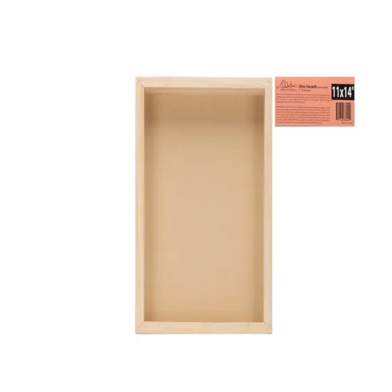 Da Vinci Pro Ultra Smooth Wood Canvas Gesso Board - 2" Deep, Bundle of 6 Square White Acrylic Polymer Gesso Panels for Painting Fine Portraits and Ultra Fine Detail Illustrations and Artwork {6}