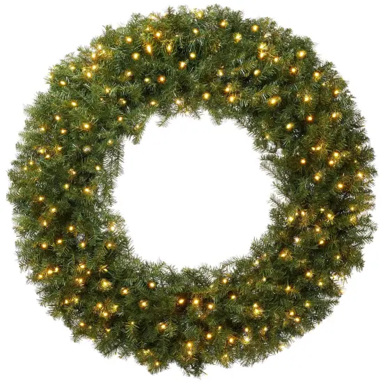 Artificial Holiday Christmas Wreath, Green Fir {2}