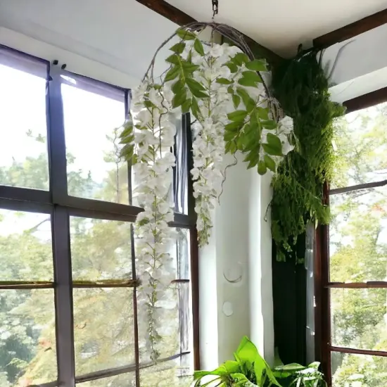 Hanging Wisteria Branch Spray - 70"-12 PACK {2}