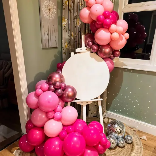 Hot Pink Balloon Arch Kit (Hot Pink) {5}