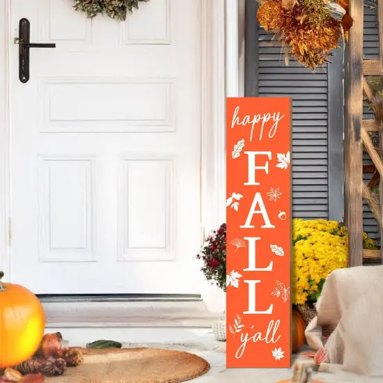 Fall Porch Sign For Front Porch (Yellow) {4}