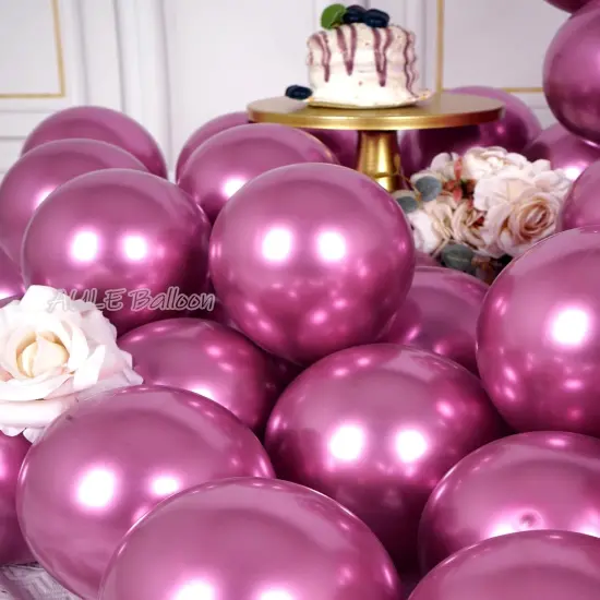Metallic Hot Pink Balloons (	Hot Pink ) {3}