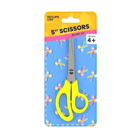 Kids Scissors 5 in Blunt Tip &ndash; School Safe &ndash; 48 Count {2}
