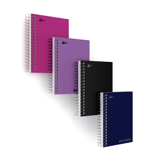Spiral Notebooks &ndash; 5.5x4" Poly Cover &ndash; 200 Sheets &ndash; 48 Units {3}
