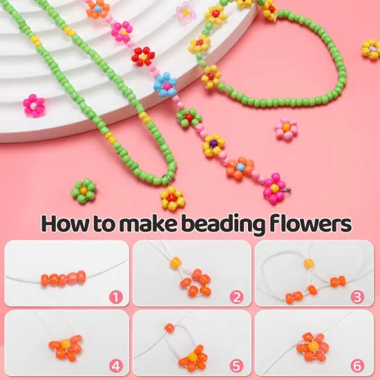 4000+pcs 3mm Glass Seed Beads, Seed Beads for Jewelry Making {5}