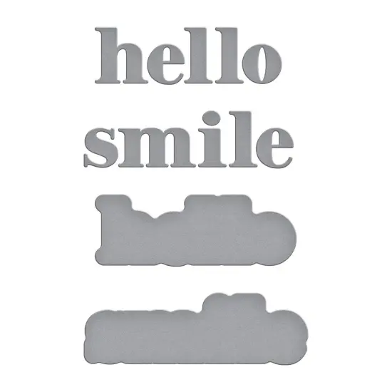 Spellbinders Etched Die From The Out And About Collection-Hello Smile {3}