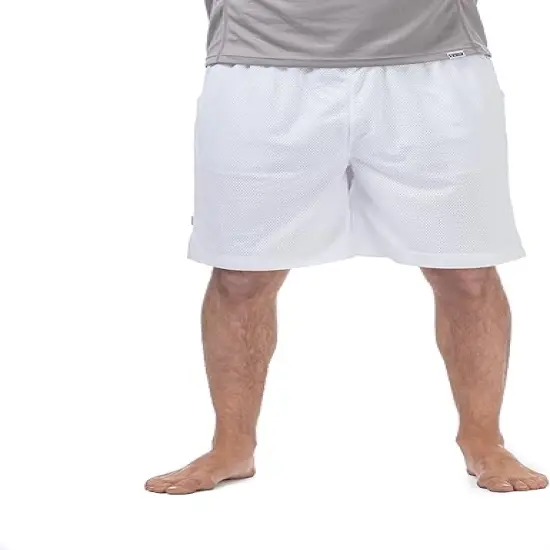 Comfortable Mesh Athletic Shorts | RADYAN&reg; WHITE {1}