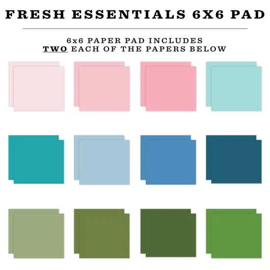 Echo Park Double-Sided Paper Pad 6"X6"-Fresh {3}