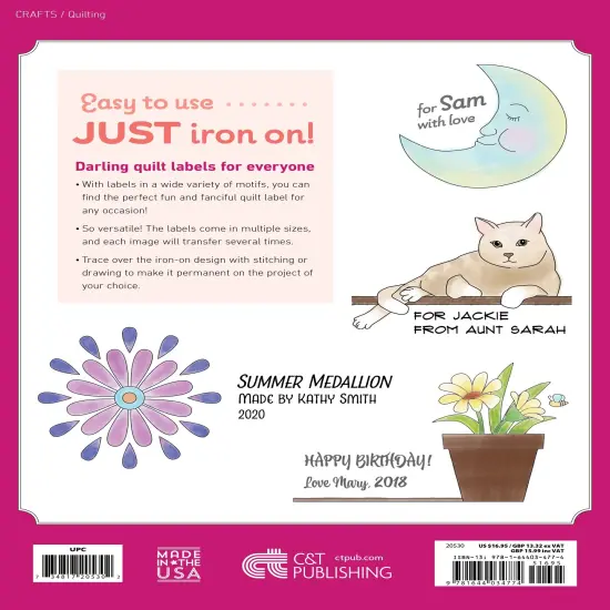 Pretty & Playful Iron-On Labels For Quilts & More {3}