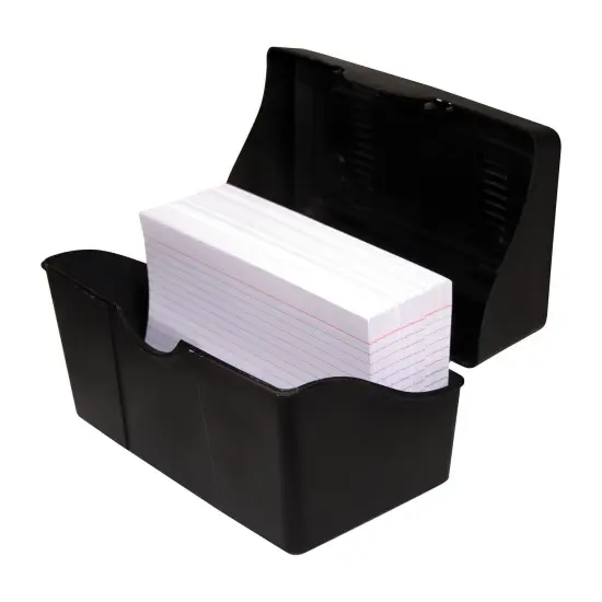 Black Index Card Holder 4in X 6in {1}