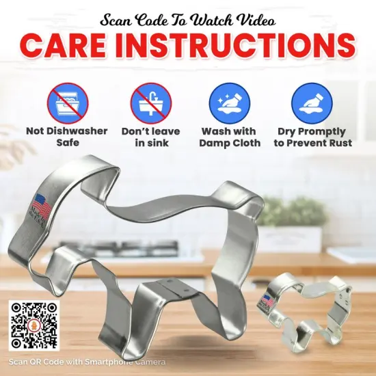 Goat Cookie Cutter 2 Pc Set. USA Tin Plate Steel - By CookieCutter.Com {4}