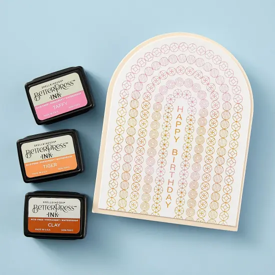 Spellbinders BetterPress Press Plate & Die Set-Arched messages Registration {7}