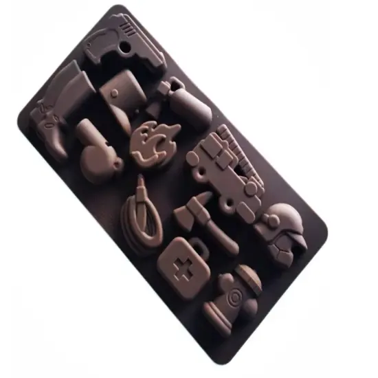 Fire Fighting Equipment Safety Whistles Chocolate Silicone Mold Cake Fondant {3}