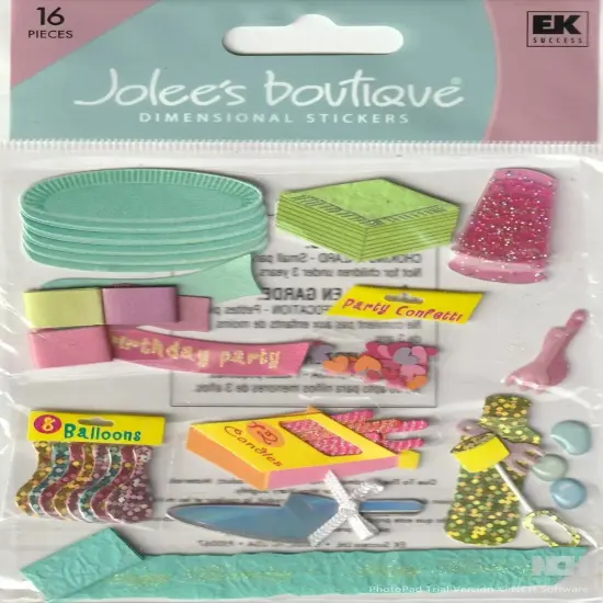 Jolee's Boutique Birthday Party Supplies Dimensional Stickers {1}