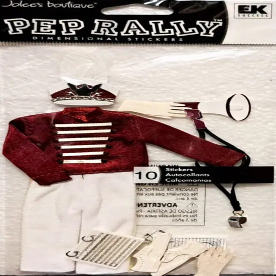 Jolee's Boutique Maroon Marching Band Dimensional Stickers {1}