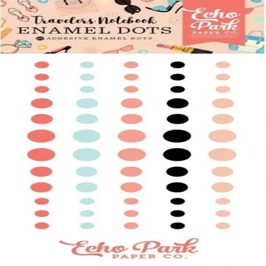 Echo Park Metropolitan Girl Adhesive Enamel Dots {1}