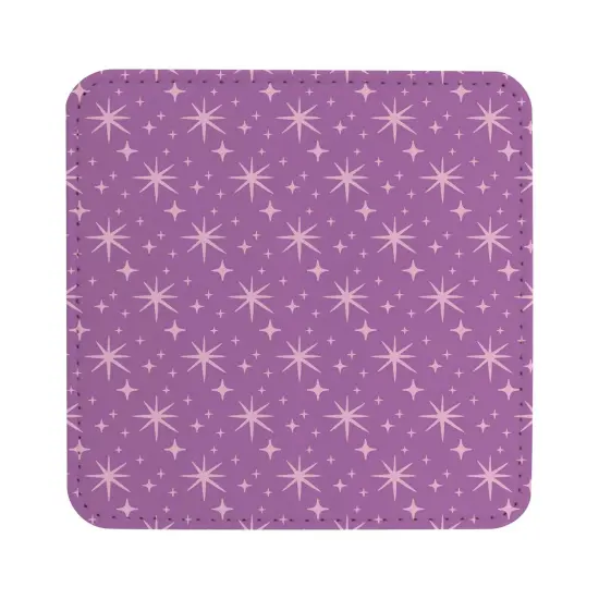 Craft Express 4 Pack Square Vegan Leather Sublimation Coasters – 4" x 4" White {3}