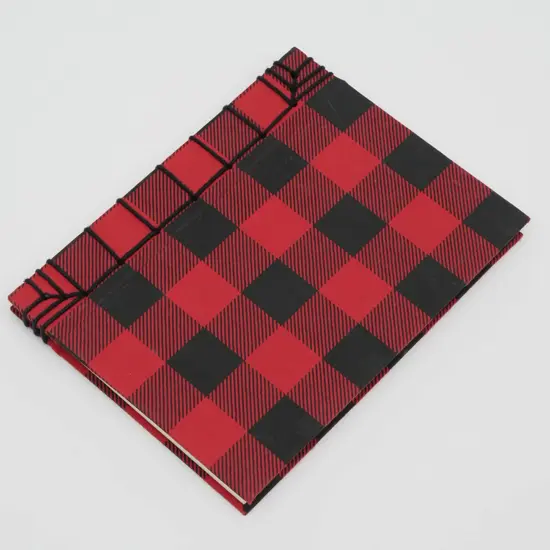 Checkered Notebook Red - Pack of 6 {2}
