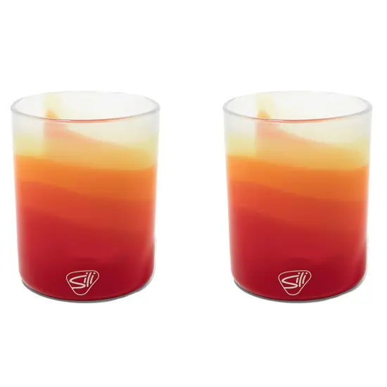 Silipint: Rocks Glasses 12oz: 2 Pack - Marigold - Silicone Cocktail Cups, Unbreakable, Hot/Cold Drinks, Dishwasher-Microwave-Freezer-Oven Safe {1}