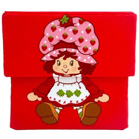 Strawberry Shortcake: Storable 10" Box - Red Character Themed Bin, Fabric Storage Container, Opening Top Lid, Holds Toys-Books-Games & More, Licensed {1}