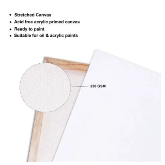 Little Birdie Wooden Mini Easel (4.5") With Canvas 10/Pkg-Canvas 10cmX7.5cm {5}