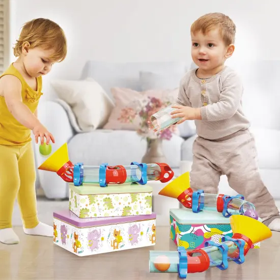 Quercetti: Migoga Pipe - 30pc Colorful Ball Marble Run Toy, Track & Path Building, Tube Connecting, Free Play Construction Playset, Toddlers & Kids 2+ {4}