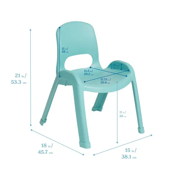 SitRight Chair, Classroom Seating, 4-Pack Seafoam {2}