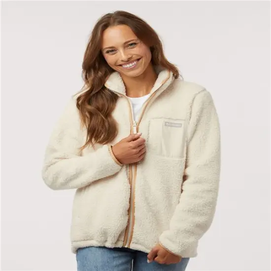 Columbia&reg; Women's West Bend Full Zip Jacket Chalk {3}