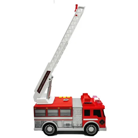 Mighty Wheels: 10" Mighty Fire Truck - Lights & Sounds, Rescue Toy Vehicle, Realistic Water Squirting & Ladder, Durable Indoor-Outdoor Play, Kids 3+ {4}