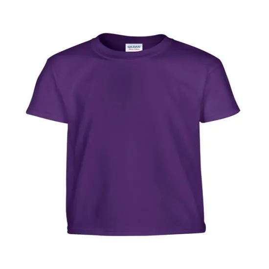 Gildan&reg; Youth Heavy Cotton Crew Neck Short Sleeve T-Shirt PURPLE {1}