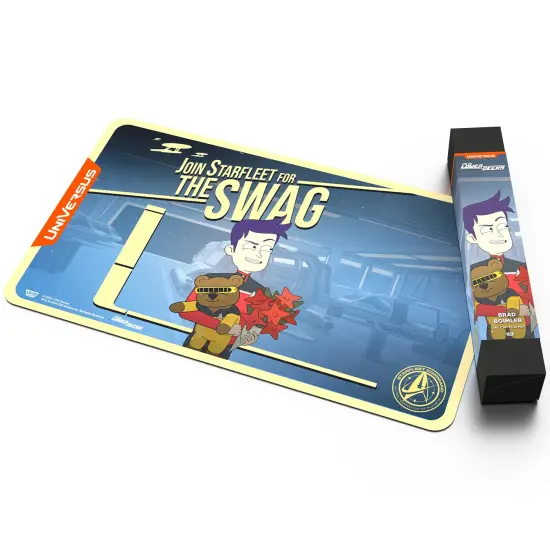 UniVersus: STAR TREK: Lower Decks - Brad Boimler Playmat - 24 x 14" Neoprene Mat, Tabletop Card Game Accessory, UVS Games, Officially Licensed {4}
