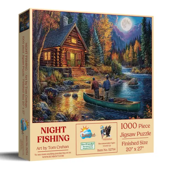 Sunsout Night Fishing 1000 pc Jigsaw Puzzle 52714 {3}