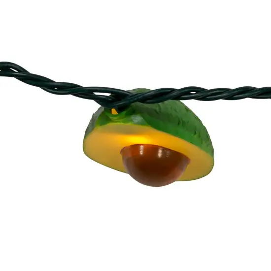 Kurt Adler UL 10-Light Avocado Light Set {6}